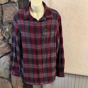 Stanley Red and Gray Plaid Shirt
